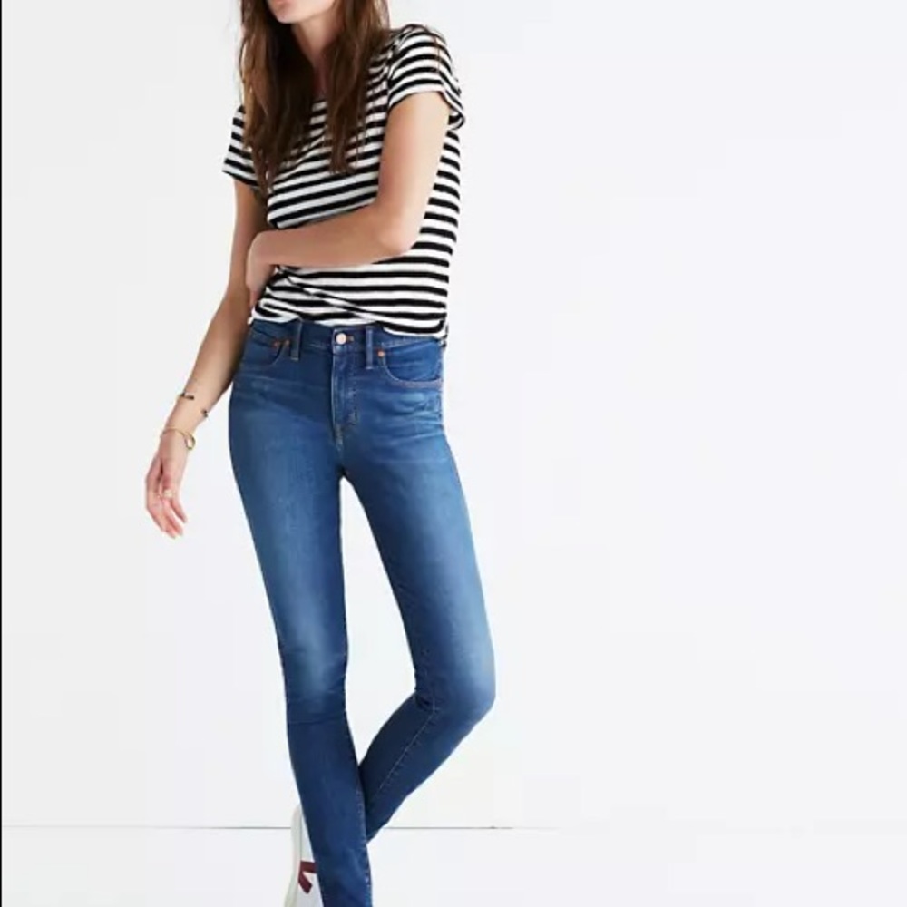 MADEWELL 9 inch midrise skinny Jean